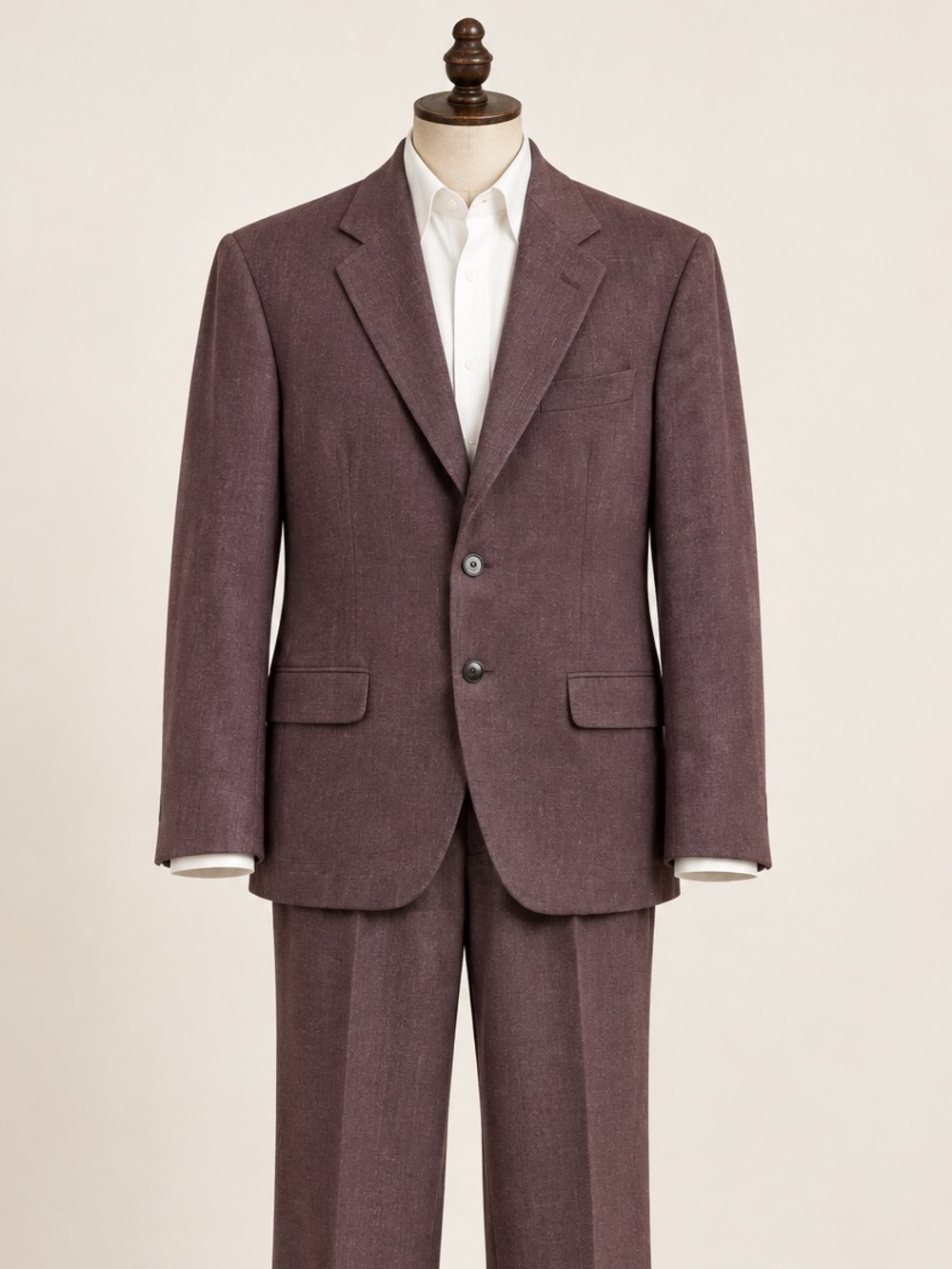 Saks Fifth Avenue “Tollegno 1900” Dusty Purple Two Button Blazer